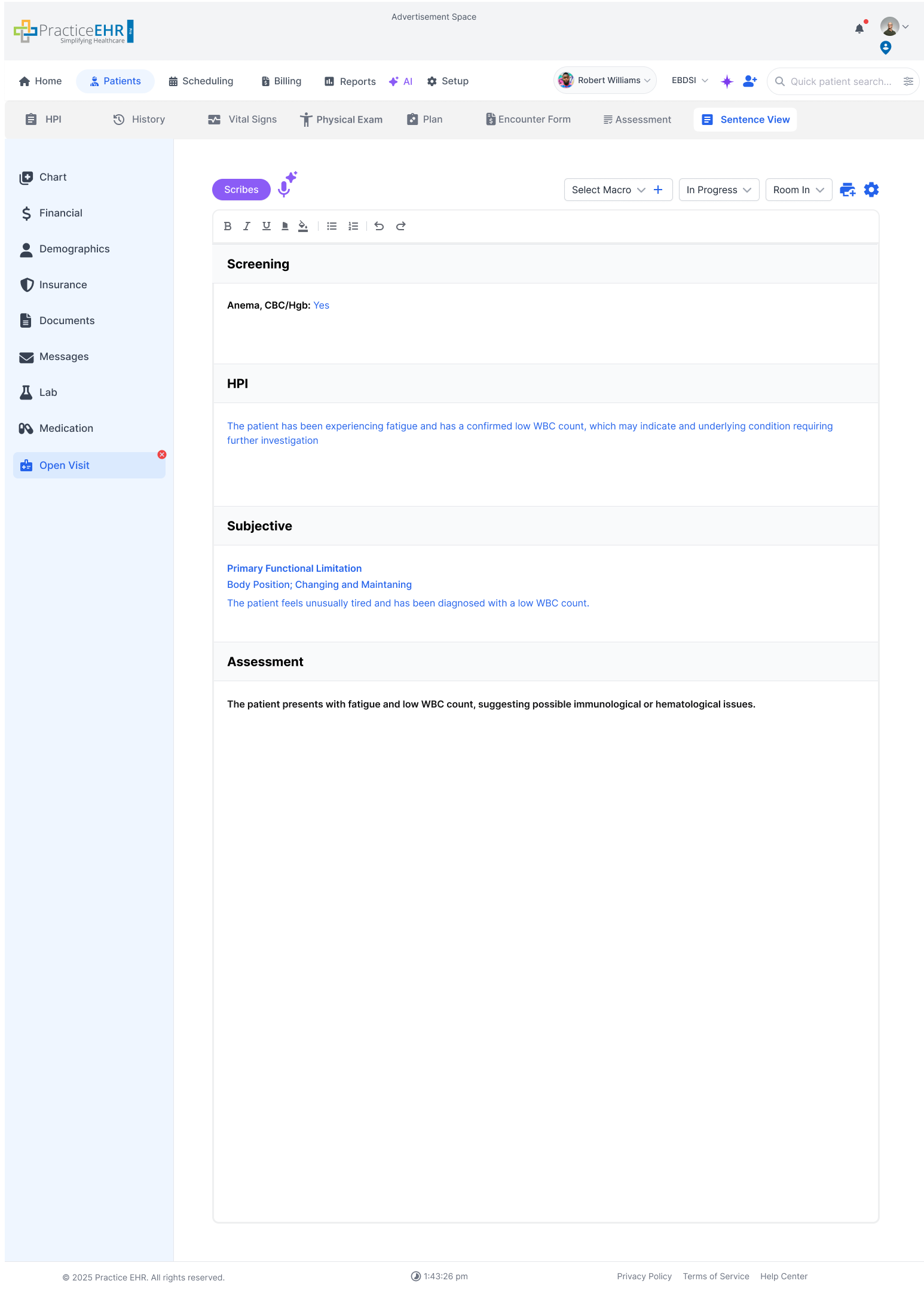 Open Visit Sentence View image